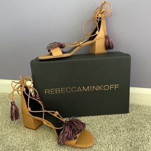 Rebecca Minkoff Size 9 Stappy Pom Pom Heels